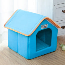 Load image into Gallery viewer, Petshy Pet Cat House Foldable Bed With Mat Soft Winter Kitten Puppy