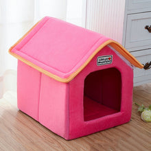 Load image into Gallery viewer, Petshy Pet Cat House Foldable Bed With Mat Soft Winter Kitten Puppy