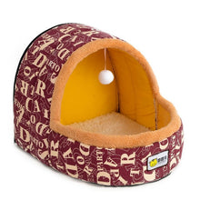 Load image into Gallery viewer, Petshy Warm Cat Cave Bed Dog House