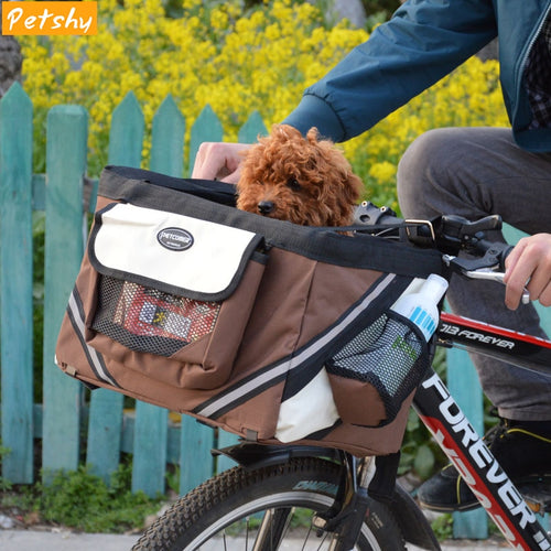 Petshy Portable Pet Dog Bicycle Carrier Bag Basket