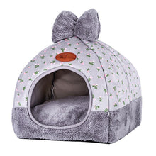 Load image into Gallery viewer, Petshy Winter Warm Cat Cave Dog House Bed