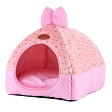 Load image into Gallery viewer, Petshy Winter Warm Cat Cave Dog House Bed