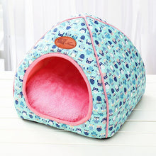 Load image into Gallery viewer, Petshy Winter Warm Cat Cave Dog House Bed