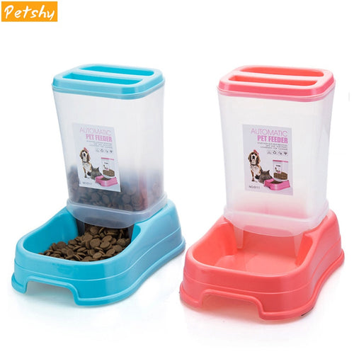 Petshy Pet Automatic Feeder Dog Cat Food Bowl Removable