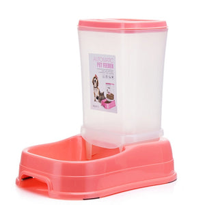 Petshy Pet Automatic Feeder Dog Cat Food Bowl Removable