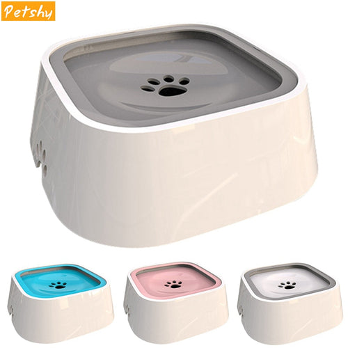 Petshy 1.5L Pet Dog Bowls Floating Not Wetting Mouth Cat