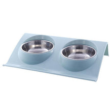 Load image into Gallery viewer, Petshy Stainless Steel Pet Dog Double Bowls
