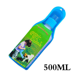 Petshy Pet Dog Water Bottles Dispenser Foldable Portable Outdoor Travel Dog Cat Drinking Water