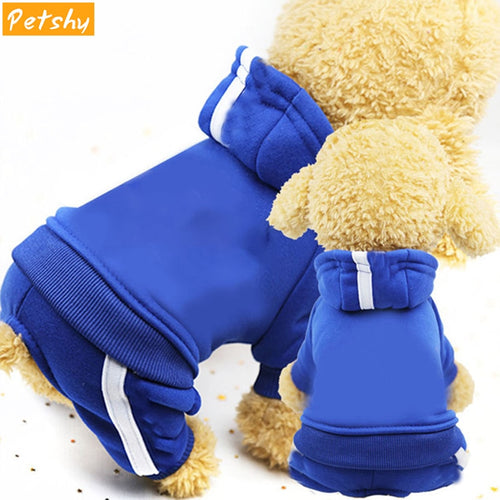 Petshy Pet Dog Clothes Jumpsuit Spring Autumn Puppy Cat Clothing Sportswear Small Medium