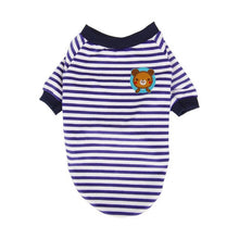Load image into Gallery viewer, Petshy Striped Pet Dog Clothes Spring Autumn Cotton Comfortable