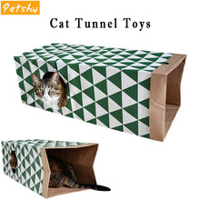 Load image into Gallery viewer, Petshy Kraft Paper Cat Tunnel Toys