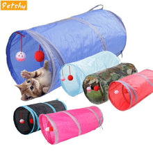 Load image into Gallery viewer, Petshy Pet Cat Tunnel Toy With Two Balls Foldable Portable Funny Interactive Cat Toys